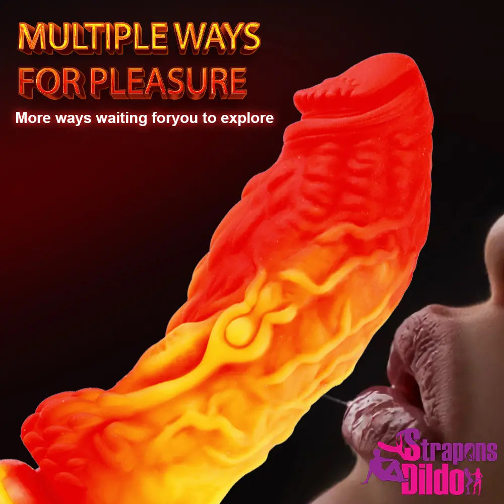 7.4in Silicone Soft Dragon Animal Dildo For Women Men Gay Lesbian - Strap ons Dildo