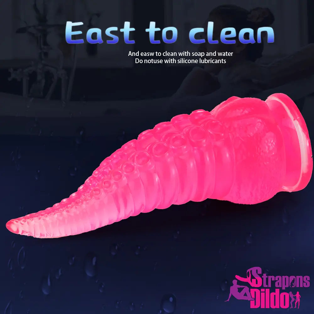 8.07in Tentacle Octopus Animal Big Thick Female Masturbation Dildo - Strap ons Dildo