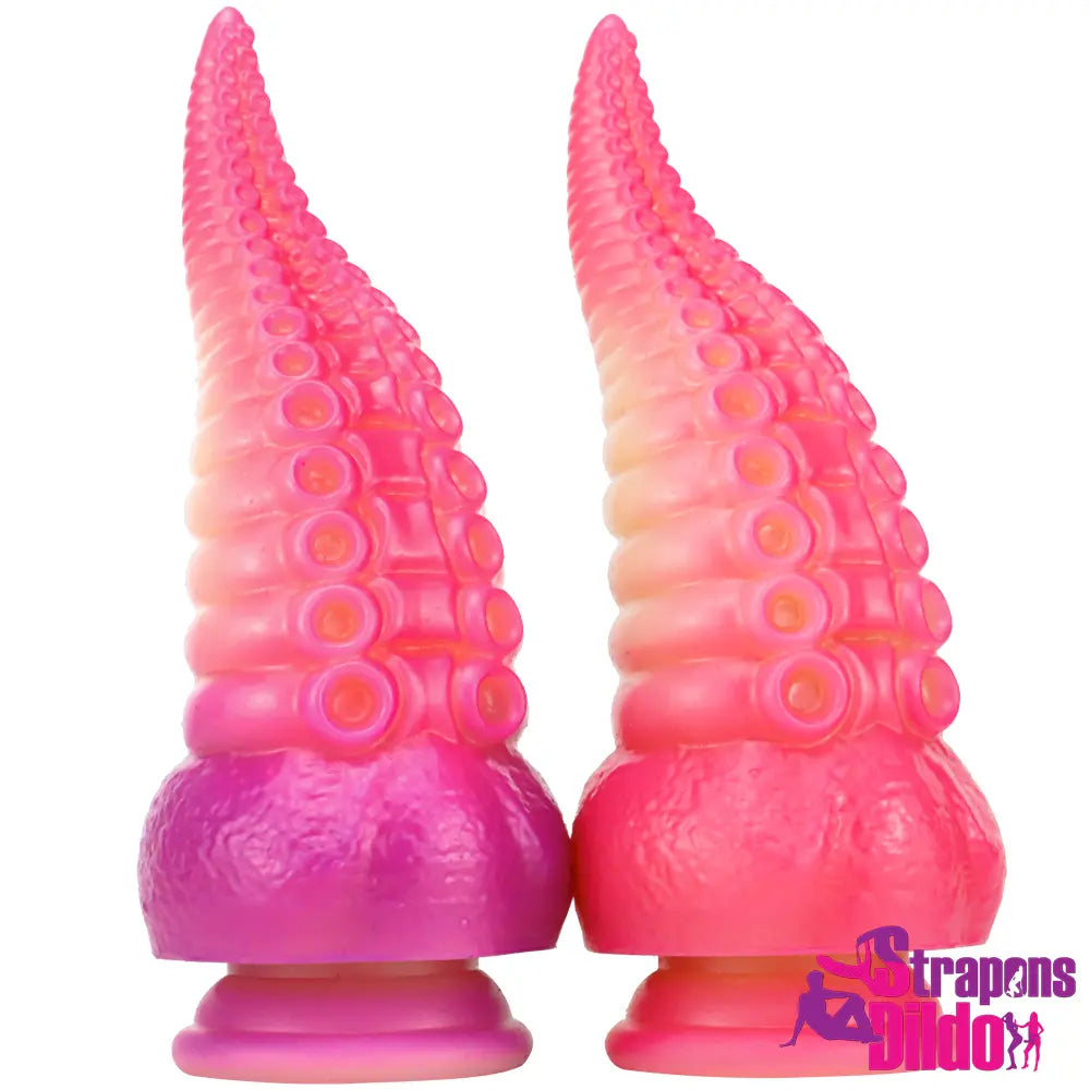 8.07in Fantasy Silicone Soft Large Tentacle Octopus Dildo Clitoris For Sex - Strap ons Dildo