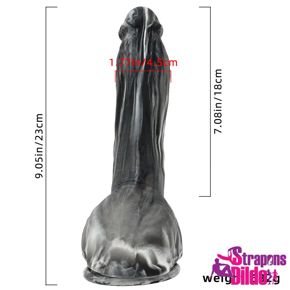 9.05in Real Big Silicone Suction Cup Soft Anal Lifelike Women Gay Dildo - Strap ons Dildo