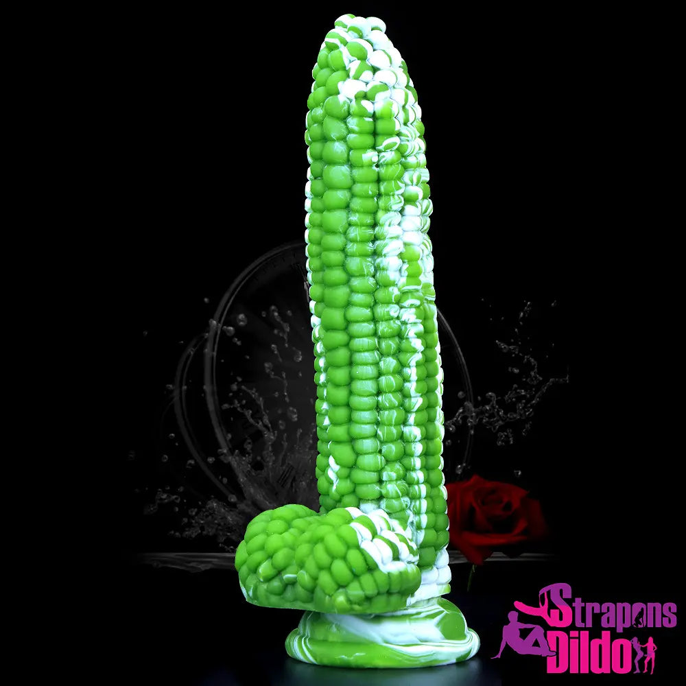 8.26in Silicone Soft Corn Cob Big Dildo Couples Gay Lesbian Sex Toy Strap ons Dildo