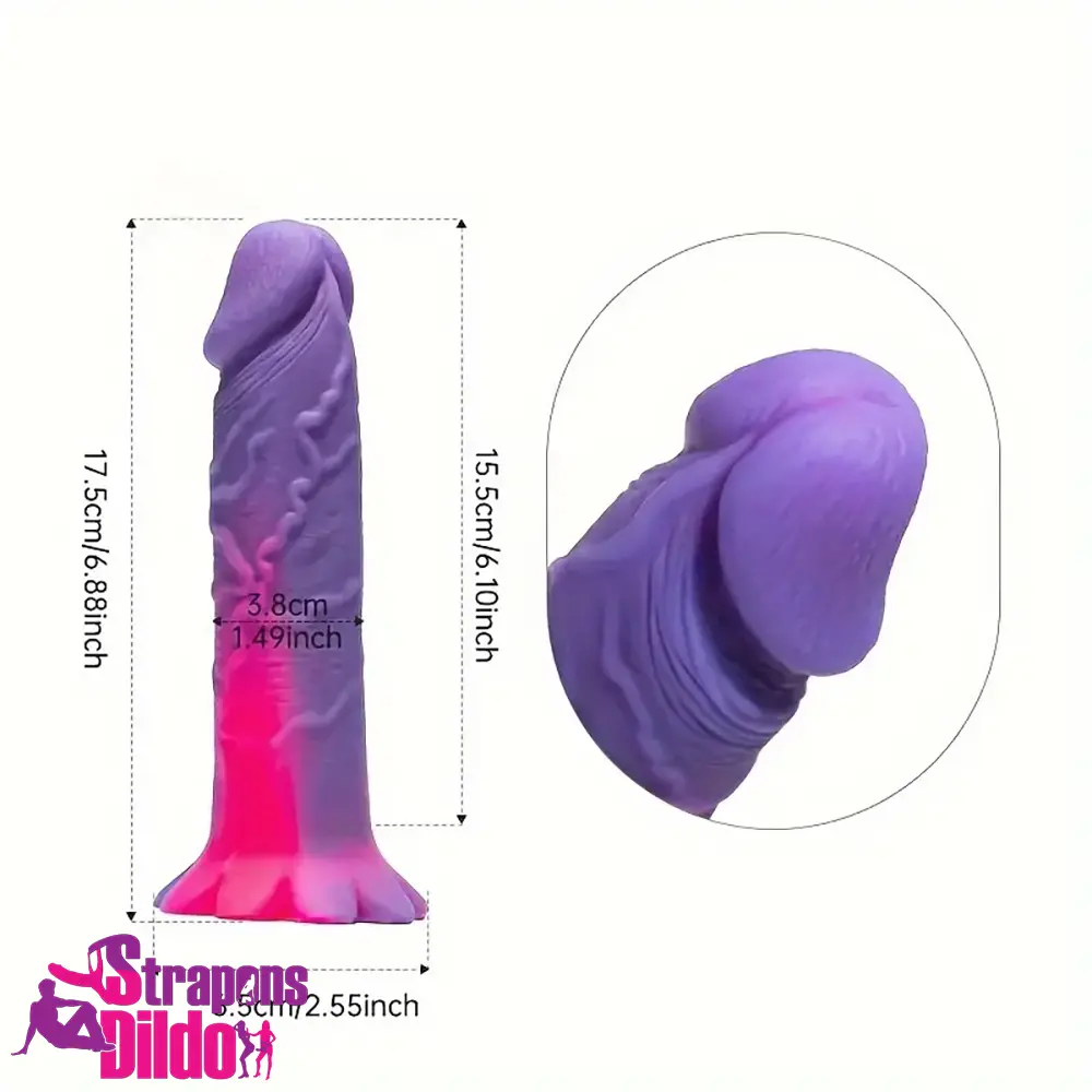 6.88in Silicone Soft Dildo For Adult Sex Toy For Women Men Lesbian Strap ons Dildo