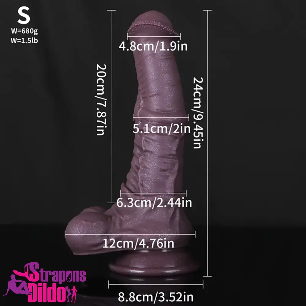 9.45in 11.41in 13.58in Liquid Silicone Animal Horse Hands-Free Play Dildo Strap ons Dildo