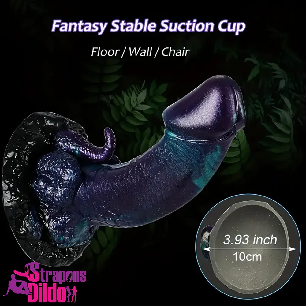 7.6in Dragon Fantasy Silicone Anal Monster Dildo With Tentacle Sex Toy Strap ons Dildo