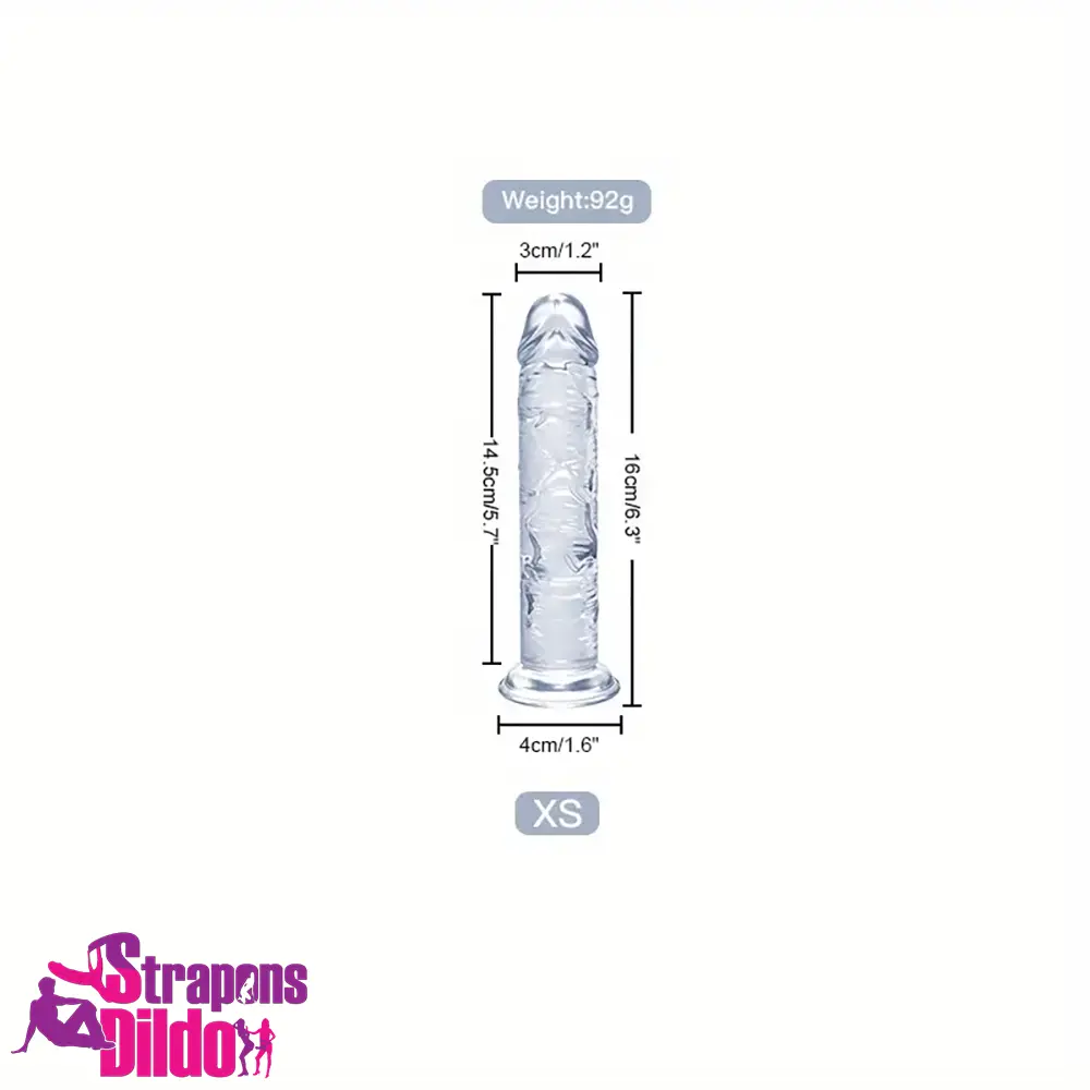 6.3in 7.1in 7.7in 8.5in 9.8in 12in Realistic Clear Dildo Big Anal Expander Strap ons Dildo