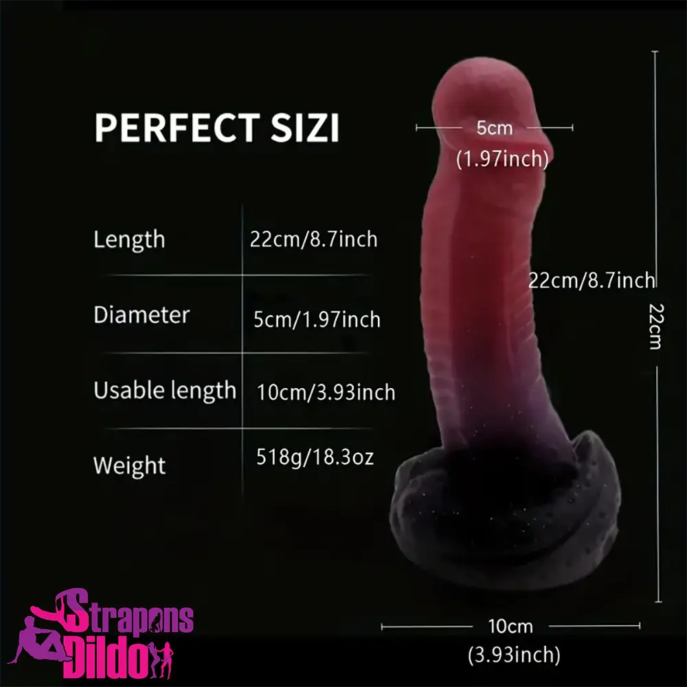 8.7in Big Monster Silicone Flexible Dildo Women Adult Toy With Sucker Strap ons Dildo