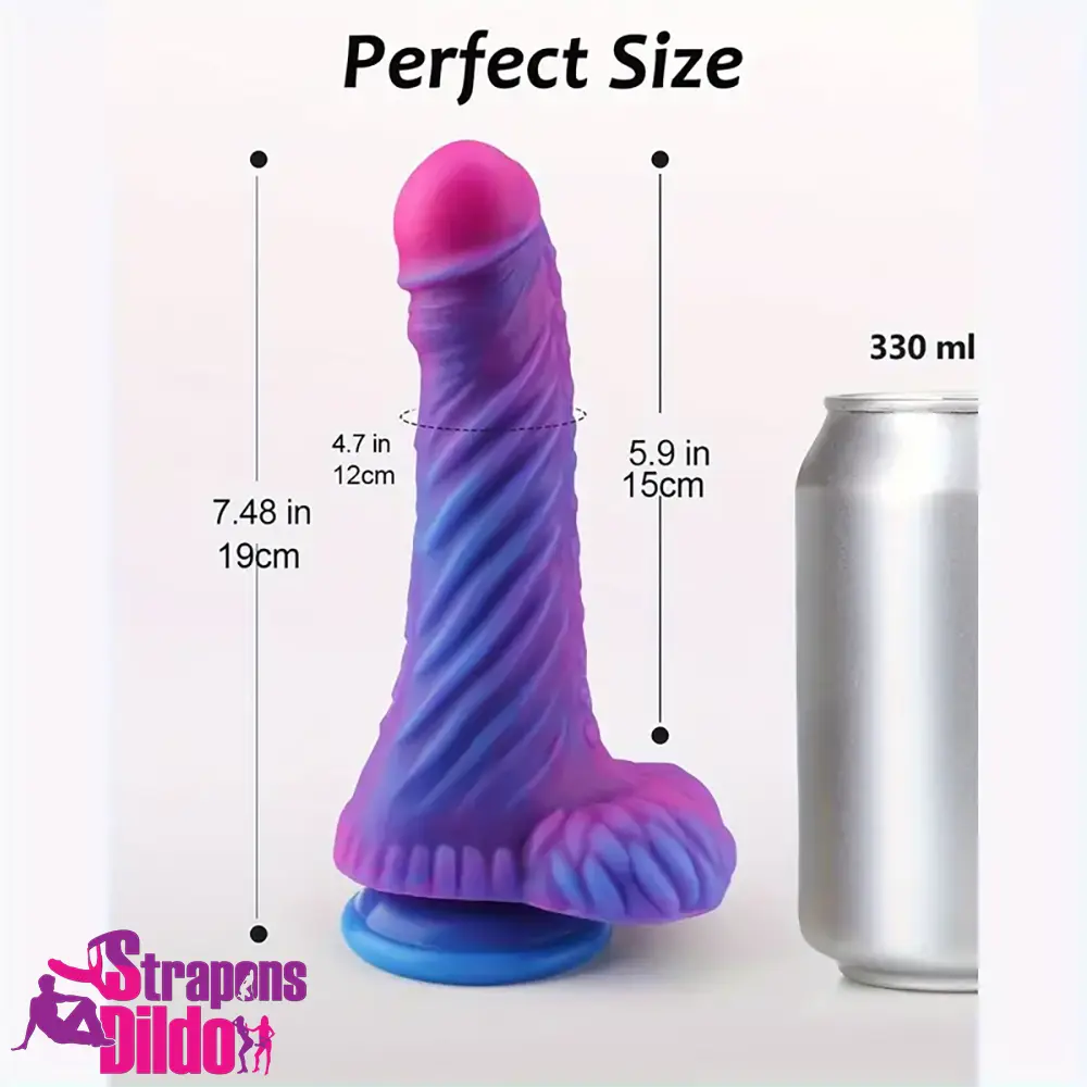 7.48in Soft Silicone Fantasy Monster Body Safe Dildo For Anus Expansion Strap ons Dildo