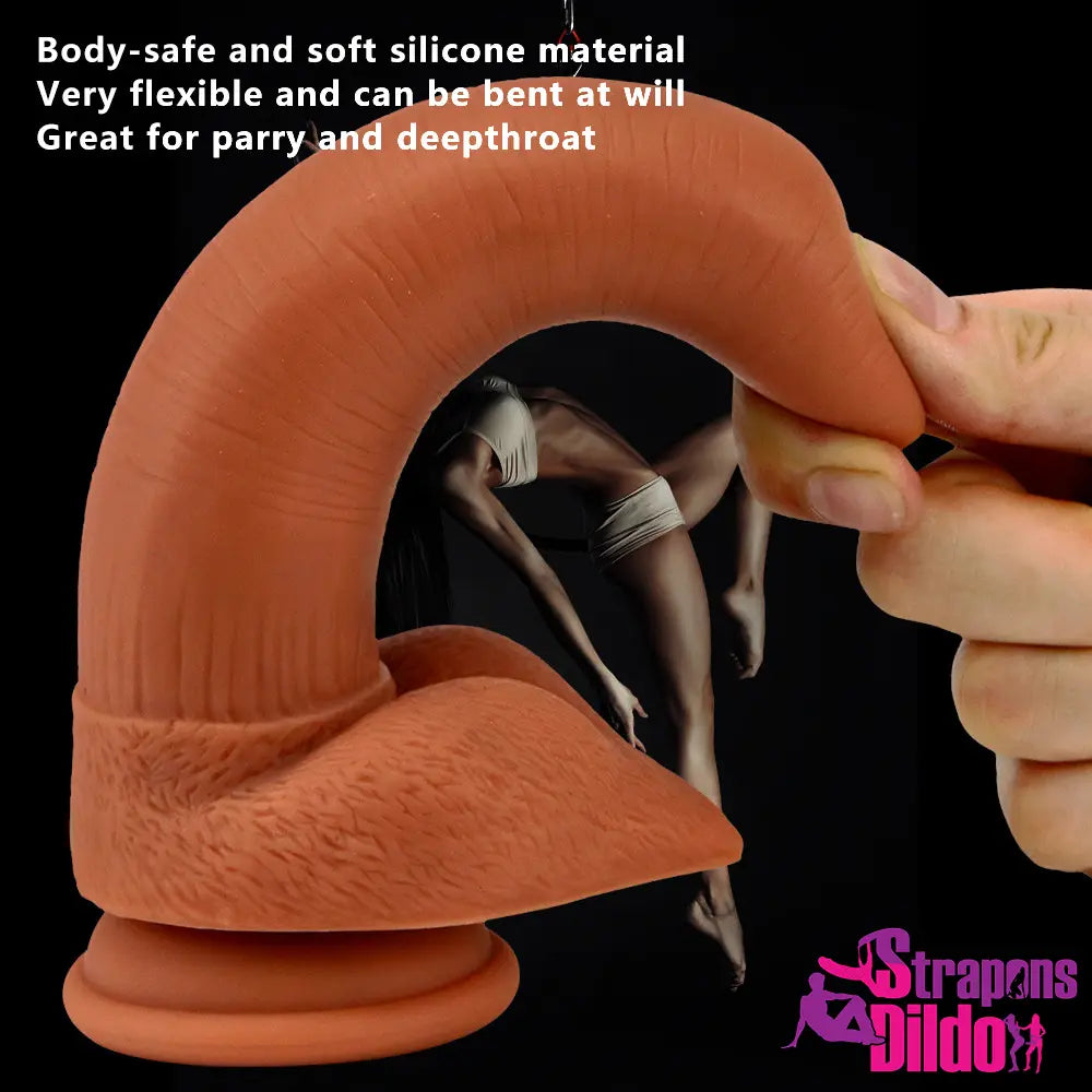 7.87in Realistic Silicone Soft Fantasy Odd Design Dildo For Adults Strap ons Dildo