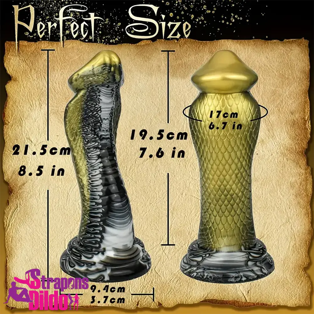 8.5in Big Silicone Soft Monster Animal Snake Dildo For Anal Expander Strap ons Dildo