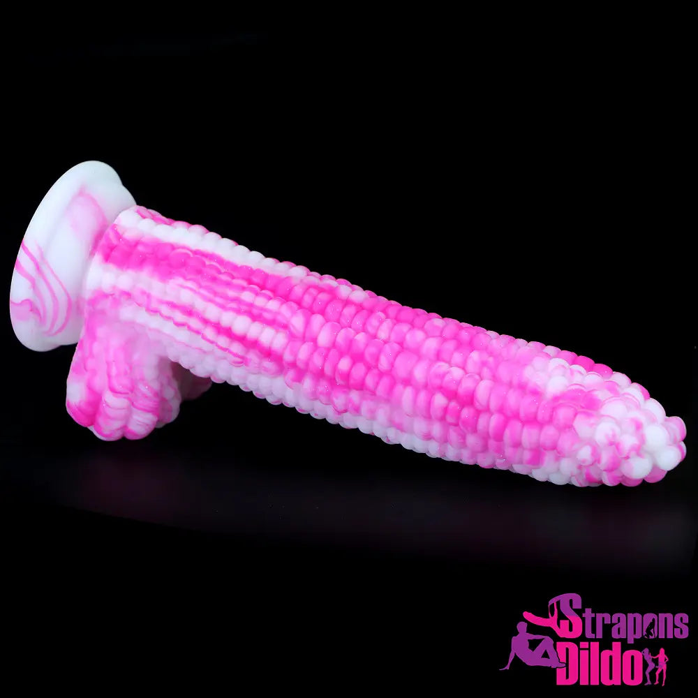 8.26in Silicone Soft Corn Cob Big Dildo Couples Gay Lesbian Sex Toy Strap ons Dildo