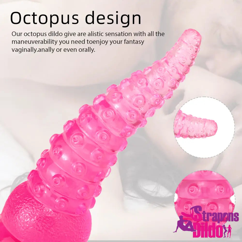 6.02in 7.05in 8.26in Tentacle Octopus Wide Animal Women Couples Dildo - Strap ons Dildo