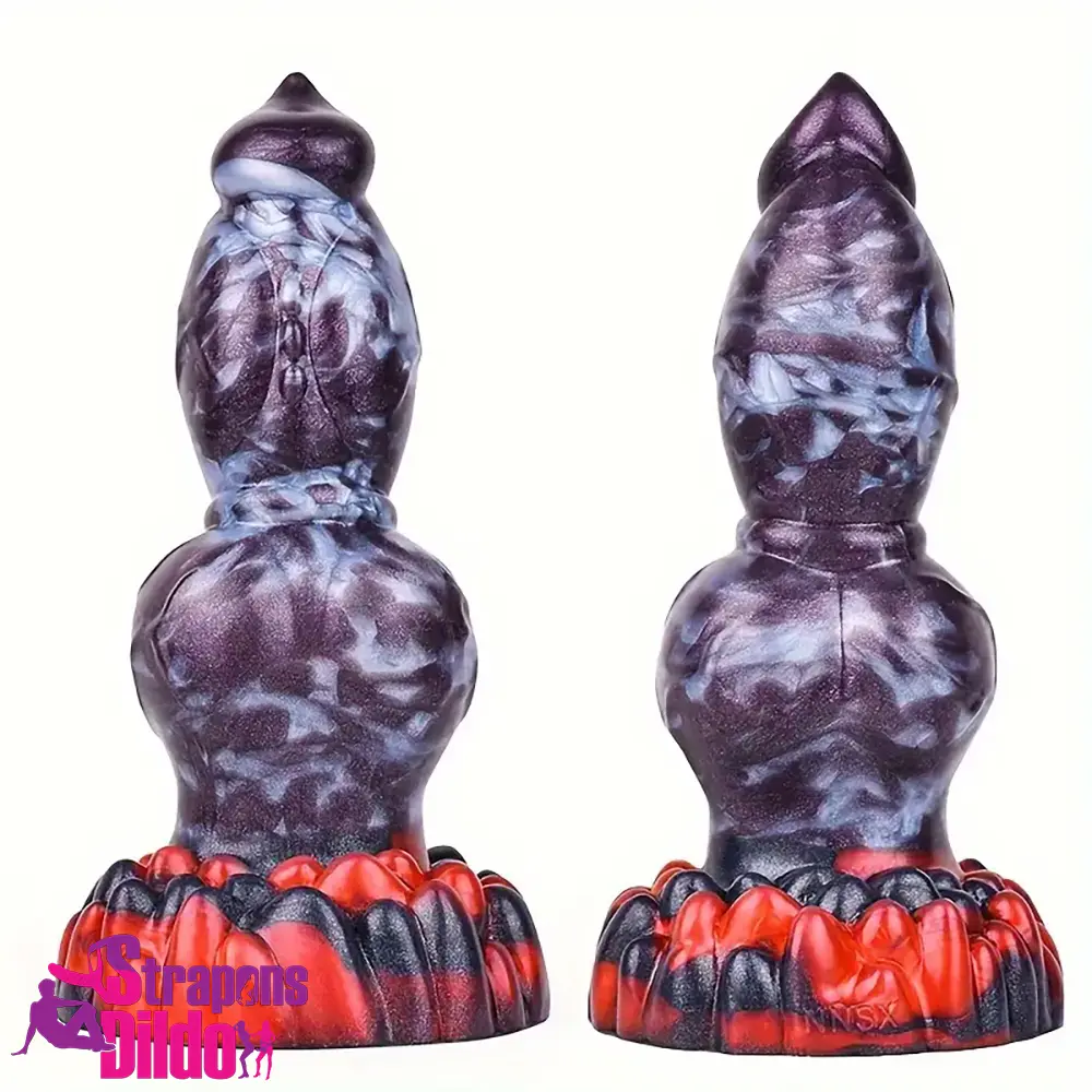 7.87in 7.99in 9.25in Soft Silicone Dog Knot Dildo For Vagina Anal Orgasm Strap ons Dildo