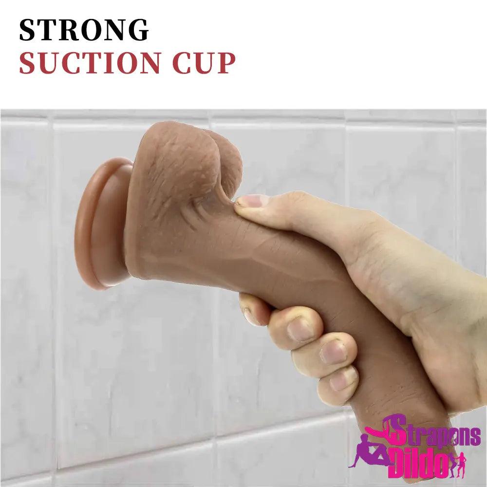 8.66in Silicone Big Soft Uncut Dildo Female Masturbation Adult Sex Toy - Strap ons Dildo