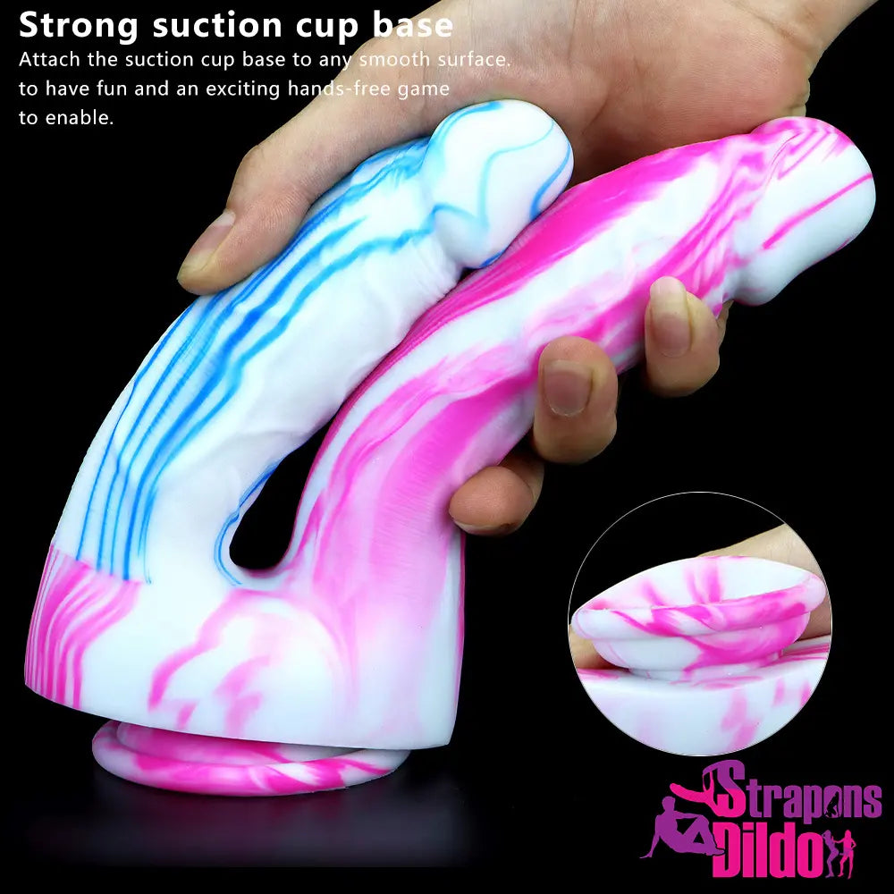 7.48in 8.46in Double Ended Silicone Soft Big Dildo For Lesbian Women Strap ons Dildo