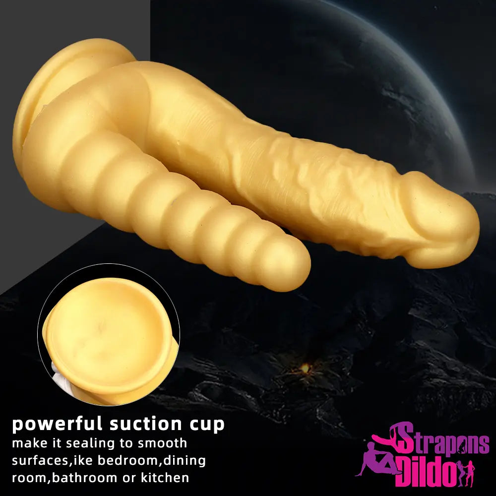 8.07in Silicone Big Soft Dildo Double Heads Dildo Butt Plug For Lesbian Strap ons Dildo