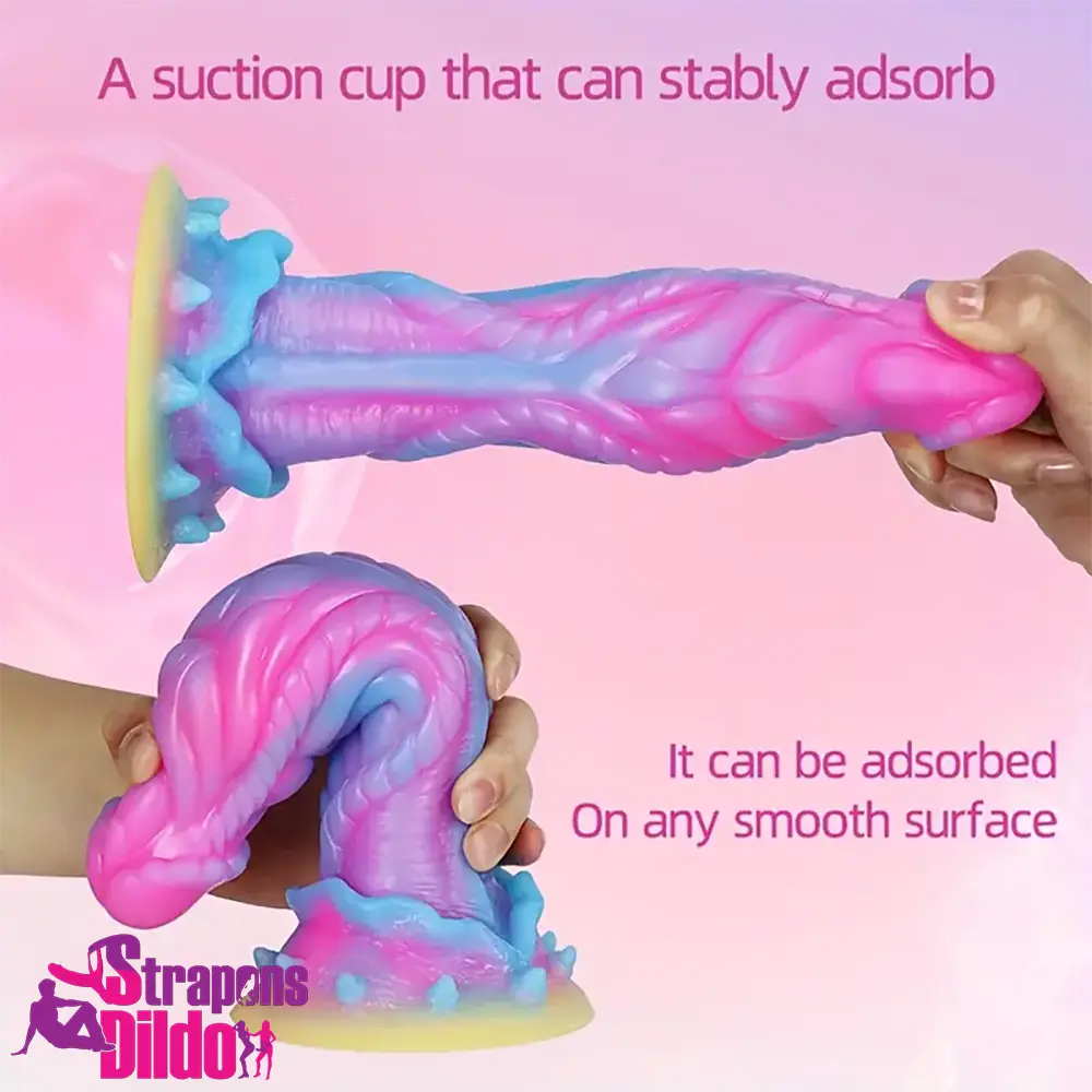 8.6in Silicone Soft Monster Dildo Big Female Masturbator For Women Men Strap ons Dildo