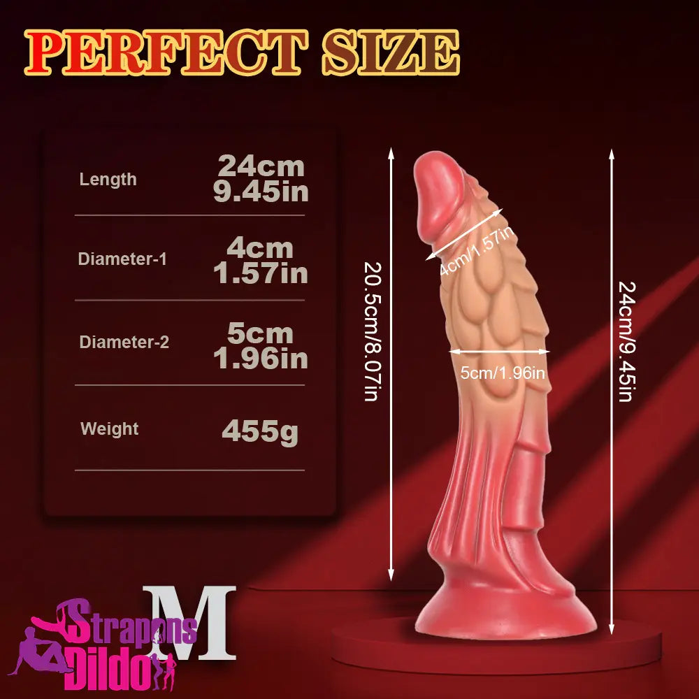 7.48in 9.45in 11.02in 13.38in Big Dragon Fantasy Silicone Soft Real Dildo Strap ons Dildo