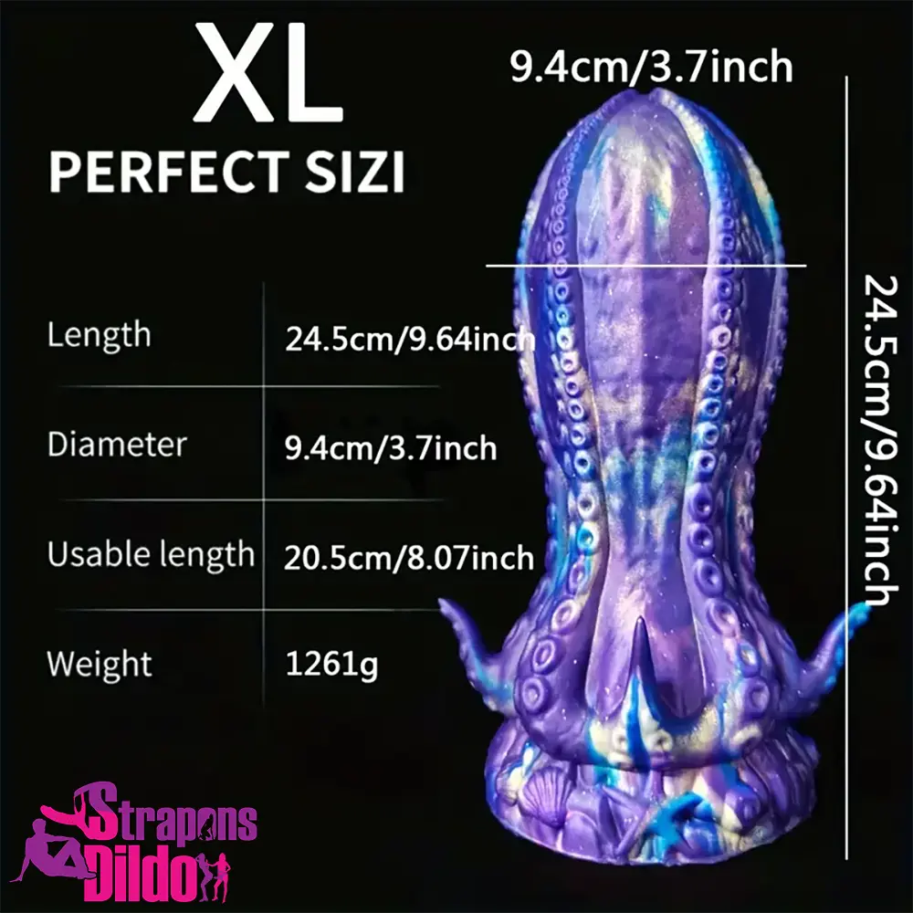 5.5in 6.3in 8.26in 9.64in Gourd Egg Starry Soft Tentacle Octopus Dildo Strap ons Dildo