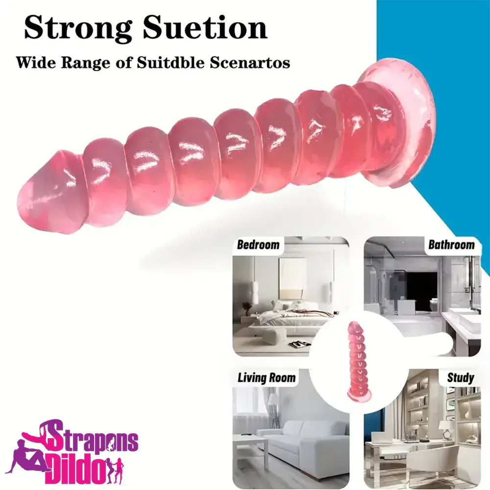 7.1in Unisex Soft Flexible Silicone Dildo For Clitoral Quick Orgasm Toy Strap ons Dildo