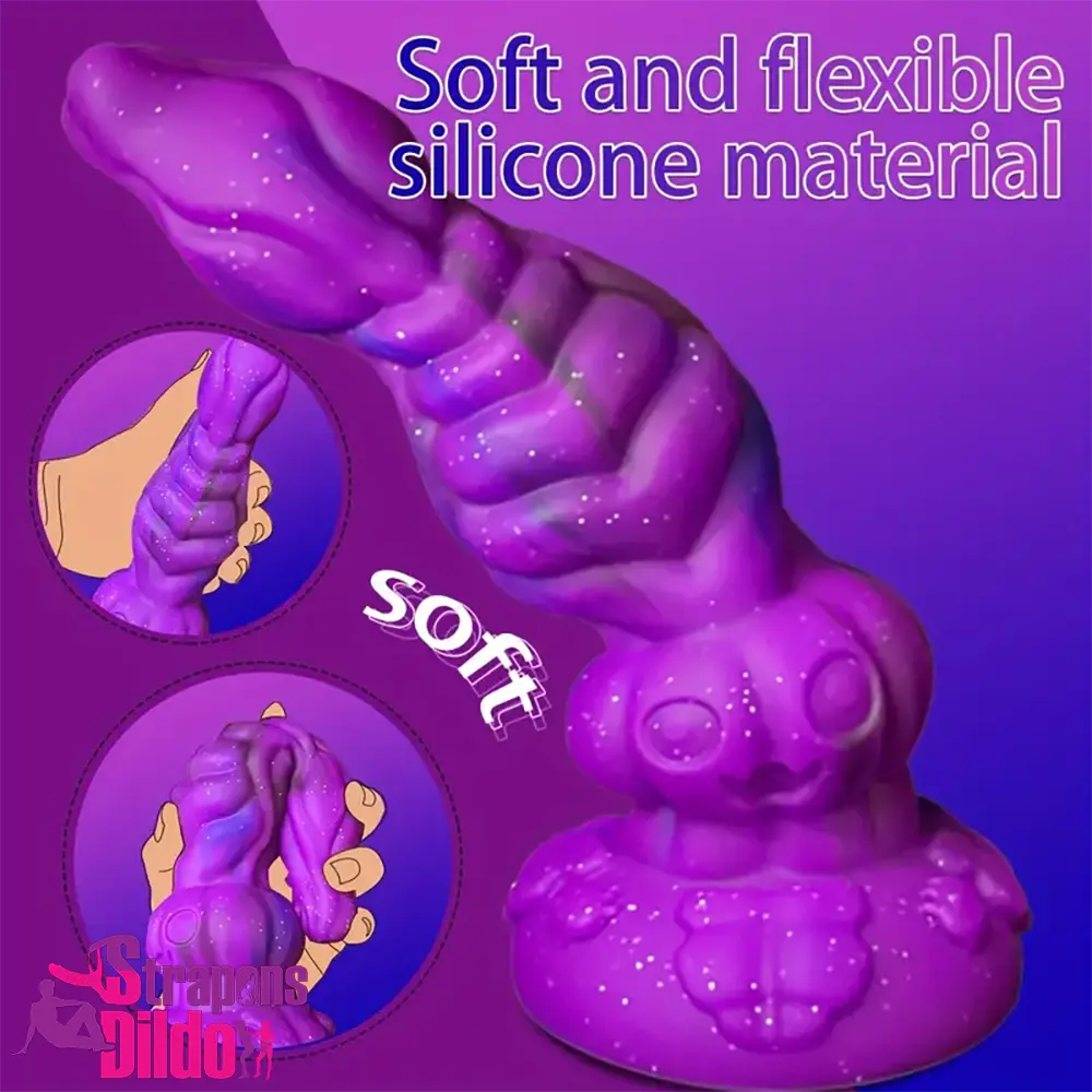 9.4in Soft Monster Silicone Big Alien Dildo For Female Male Self Pleasure Strap ons Dildo