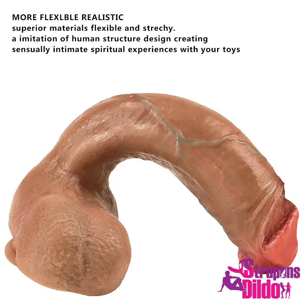 8.26in 10.62in Lifelike Silicone Soft Realistic Feeling Big Women Dildo Strap ons Dildo