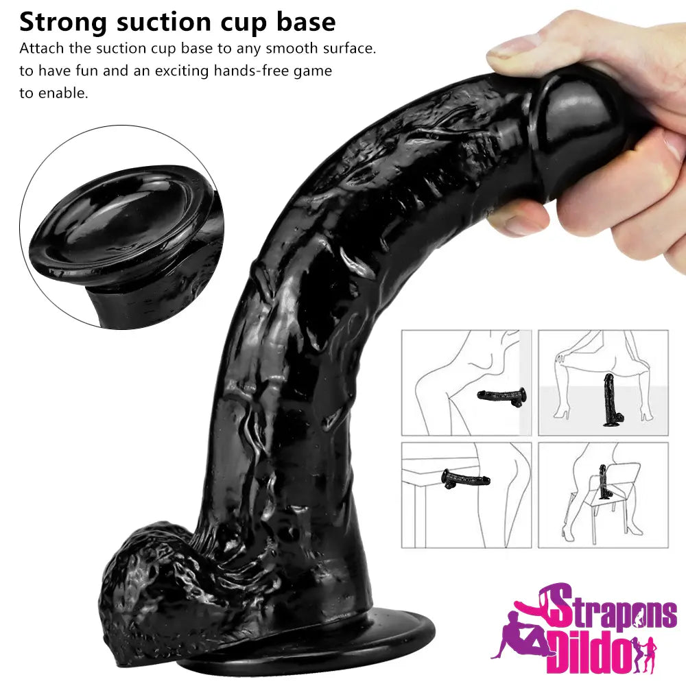 10.23in Realistic Big Penis Suction Cup Dick Dildo For Women Lesbian Strap ons Dildo