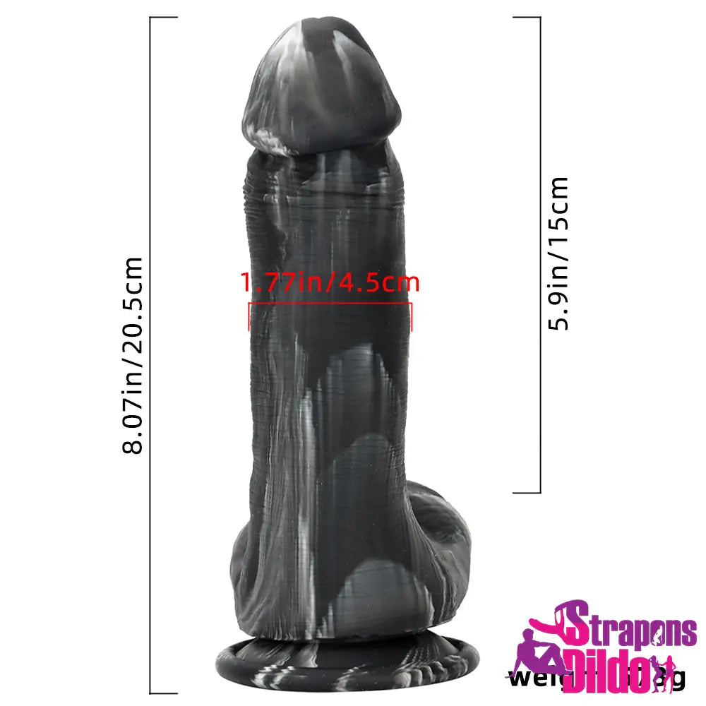 8.07in Top Quality Silicone Soft Mixed Color Big Dildo For Penis Sex Toy Strap ons Dildo