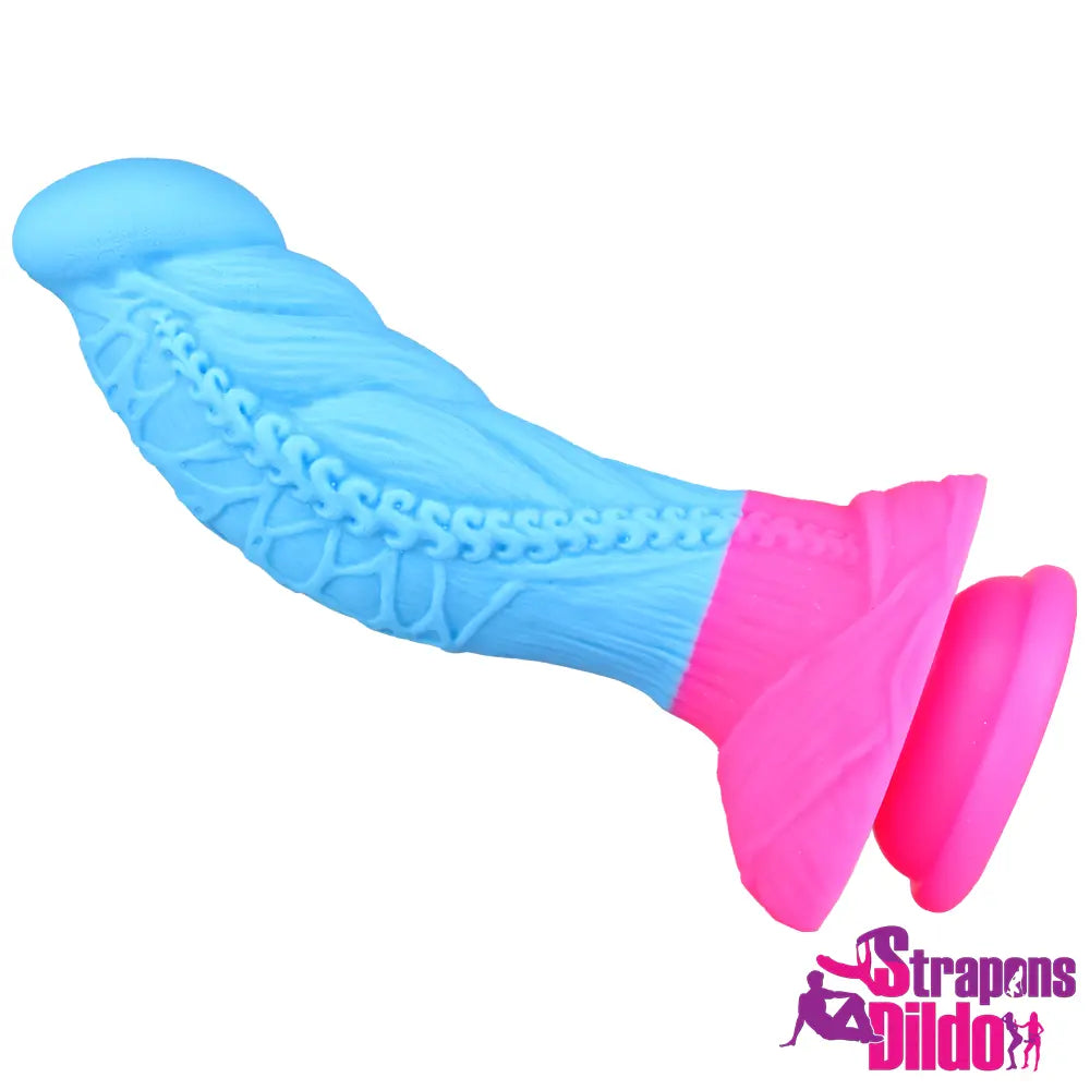 7.6in Silicone Suction Cup Soft Anal Odd Dildo Dick G Spot Massager - Strap ons Dildo