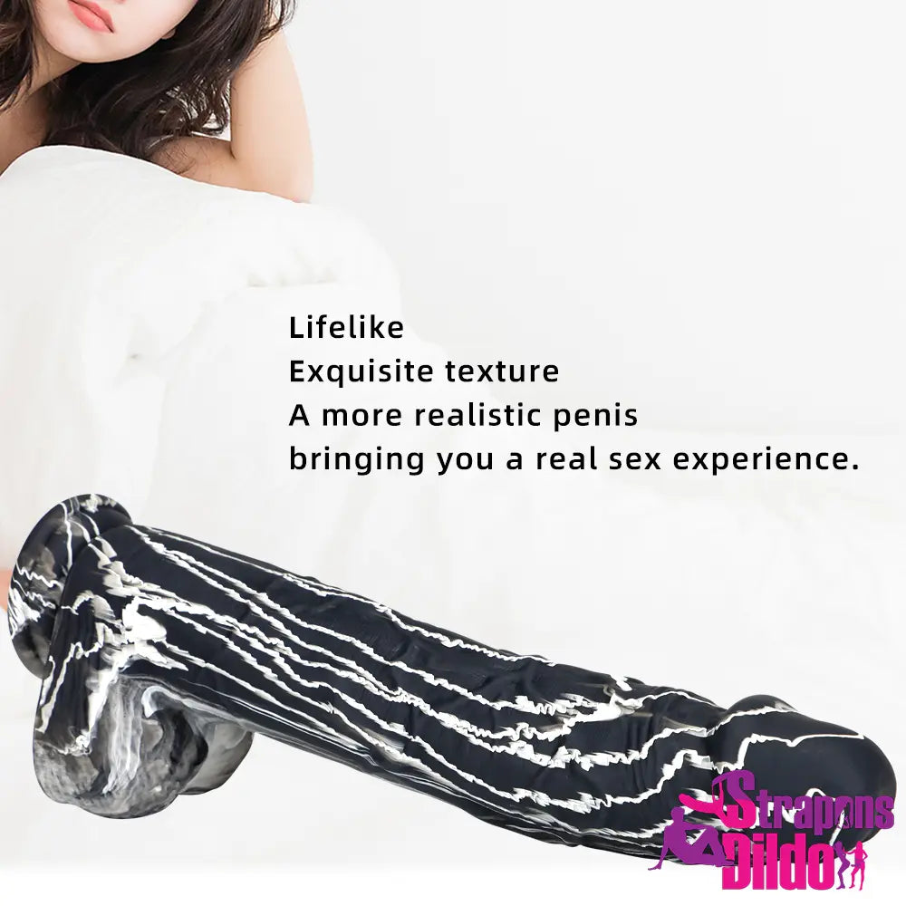 12.6in Real Feeling Silicone Soft Vaginal Dildo Sex Toy For Women Men Strap ons Dildo