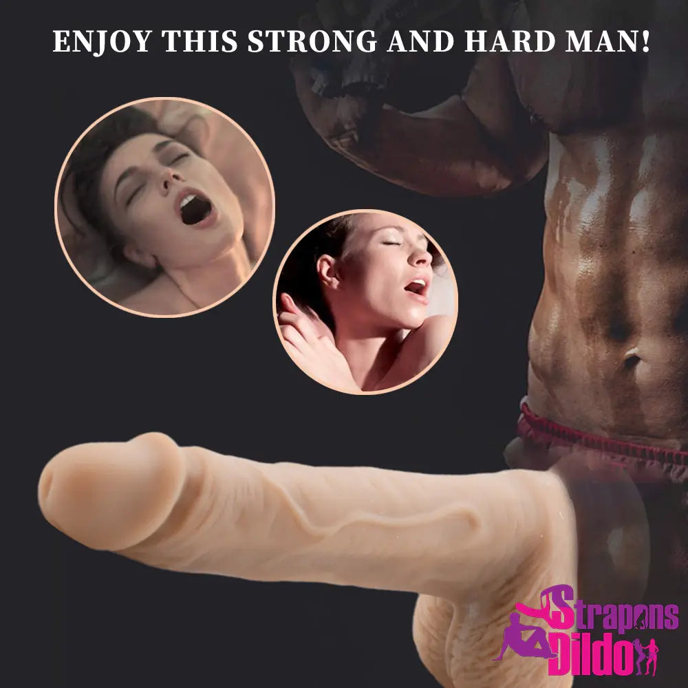 7.08in Lifelike Silicone Soft Realistic Feeling G Spot Suction Cup Dildo Strap ons Dildo