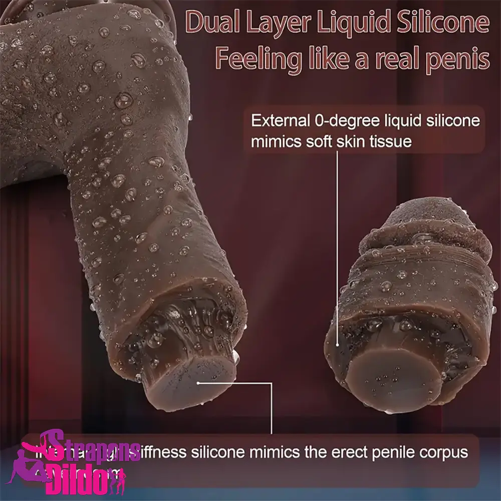 8.6in 10.43in Real Silicone Soft Big Penis Blood Vessel Dildo Sex Toy Strap ons Dildo