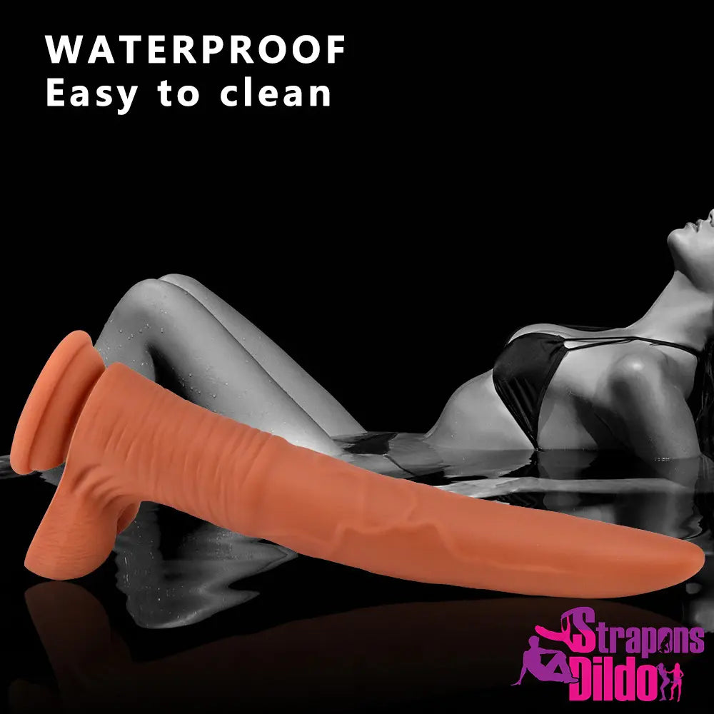 10.62in Silicone Soft Real Thin G-Spot Vagina Stimulator Large Dildo Strap ons Dildo