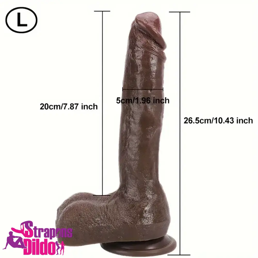 8.6in 10.43in Real Silicone Soft Big Penis Blood Vessel Dildo Sex Toy Strap ons Dildo