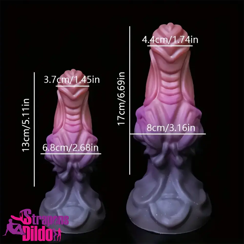 6.69in 8.66in Silicone Flexible Fantasy Dildo For BDSM Sex Anal Vagina Strap ons Dildo