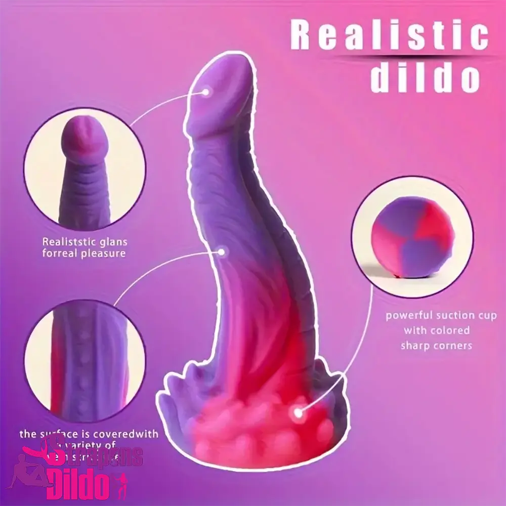 8.07in Fantasy Monster Silicone Soft Big Dildo For Anus Expansion Strap ons Dildo