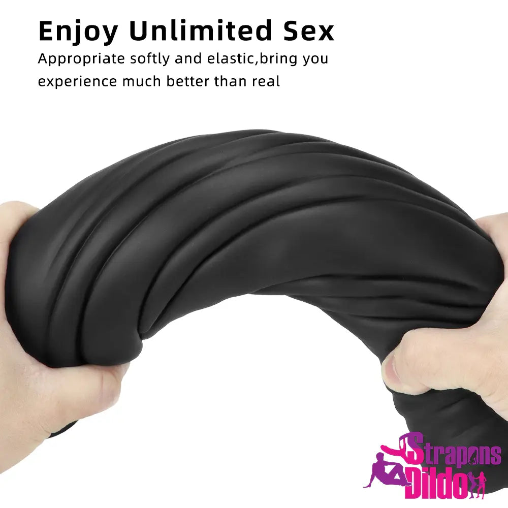 12.4in Huge Animal Horse Cock Silicone Soft Thick G-Spot Vagina Dildo Strap ons Dildo