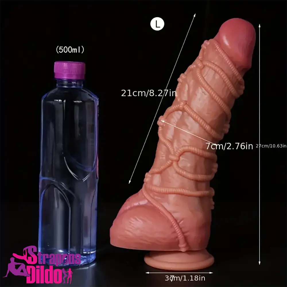 7.8in 7.87in 10.63in Fantasy Real Skin Silicone SM Bondage Soft Dildo Strap ons Dildo