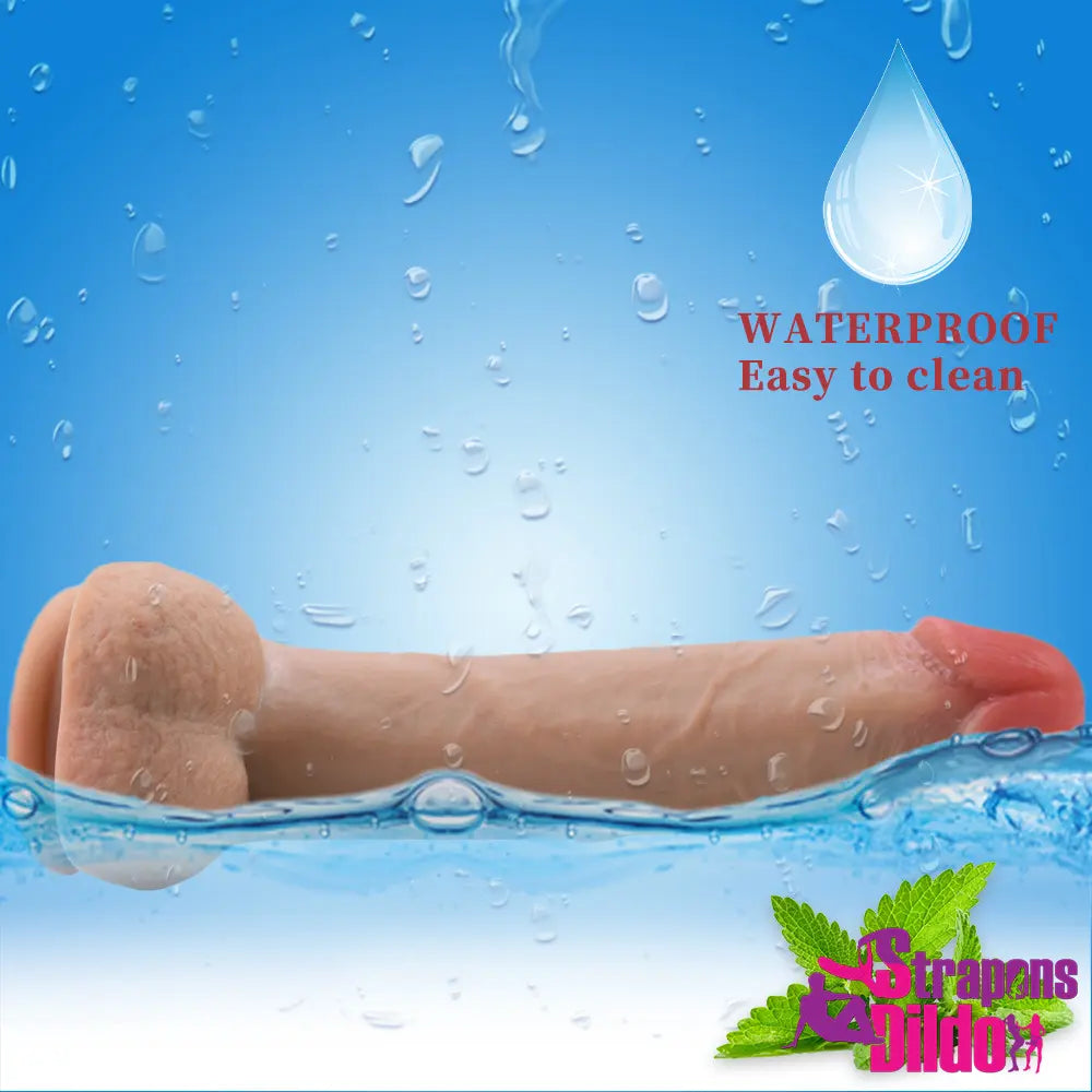 8.66in Lifelike Silicone Soft Suction Cup Big Dildo For Adult Women Strap ons Dildo