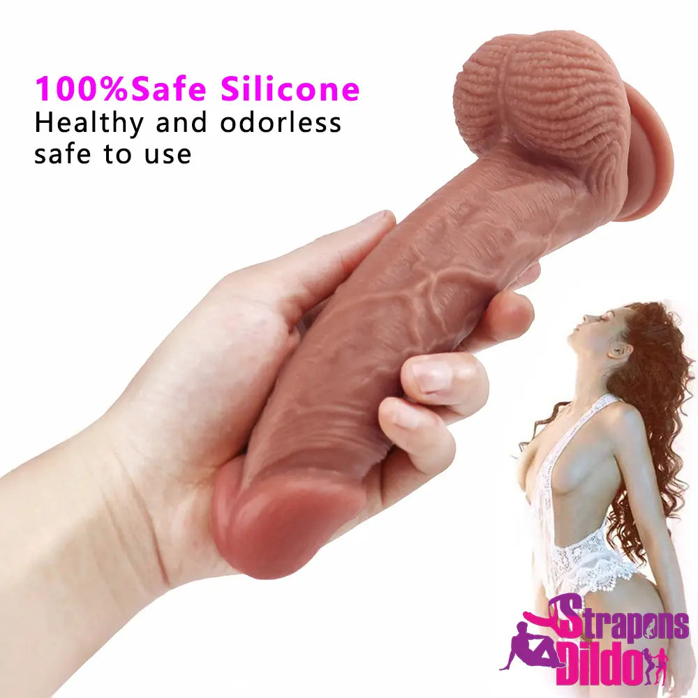 8.26in Lifelike Silicone Soft G Spot Anal Large Dildo For Adult Men Gay - Strap ons Dildo