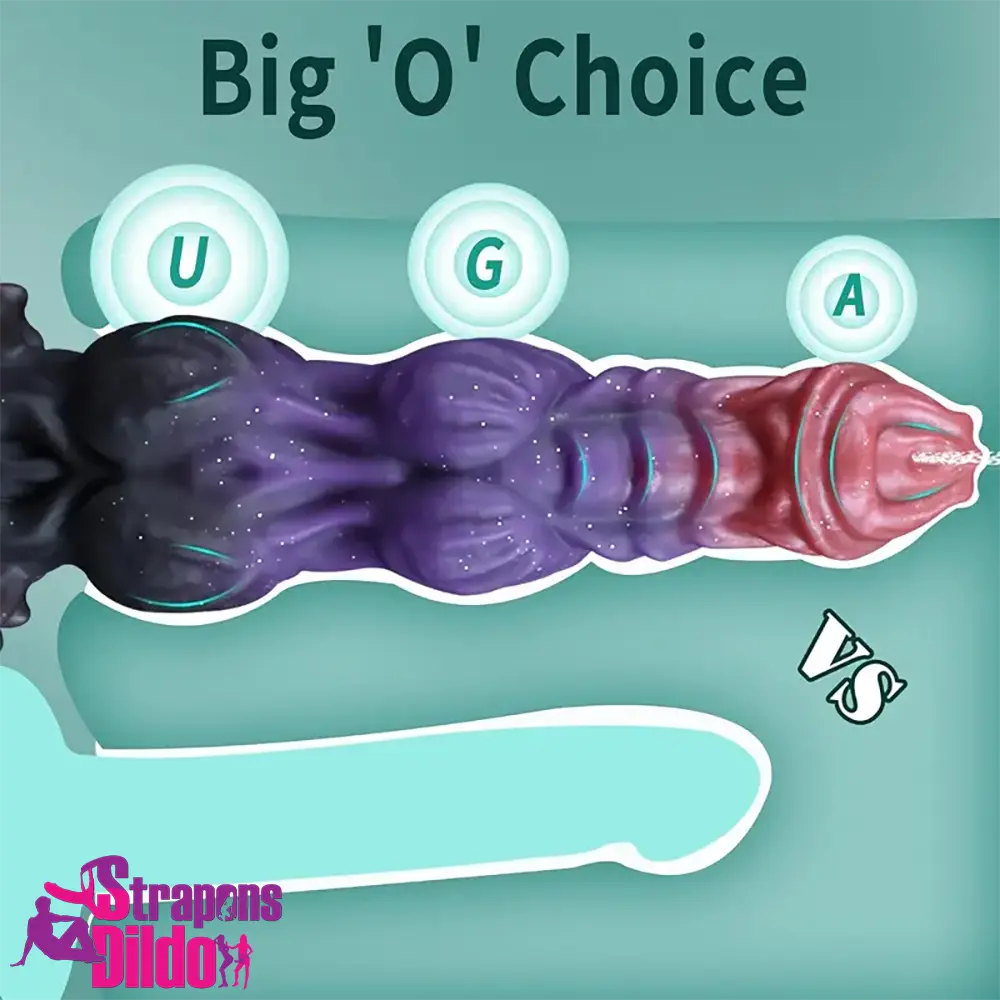 9.4in Fantasy Monster Silicone Soft Ejaculating Dildo For Anal Expander Strap ons Dildo