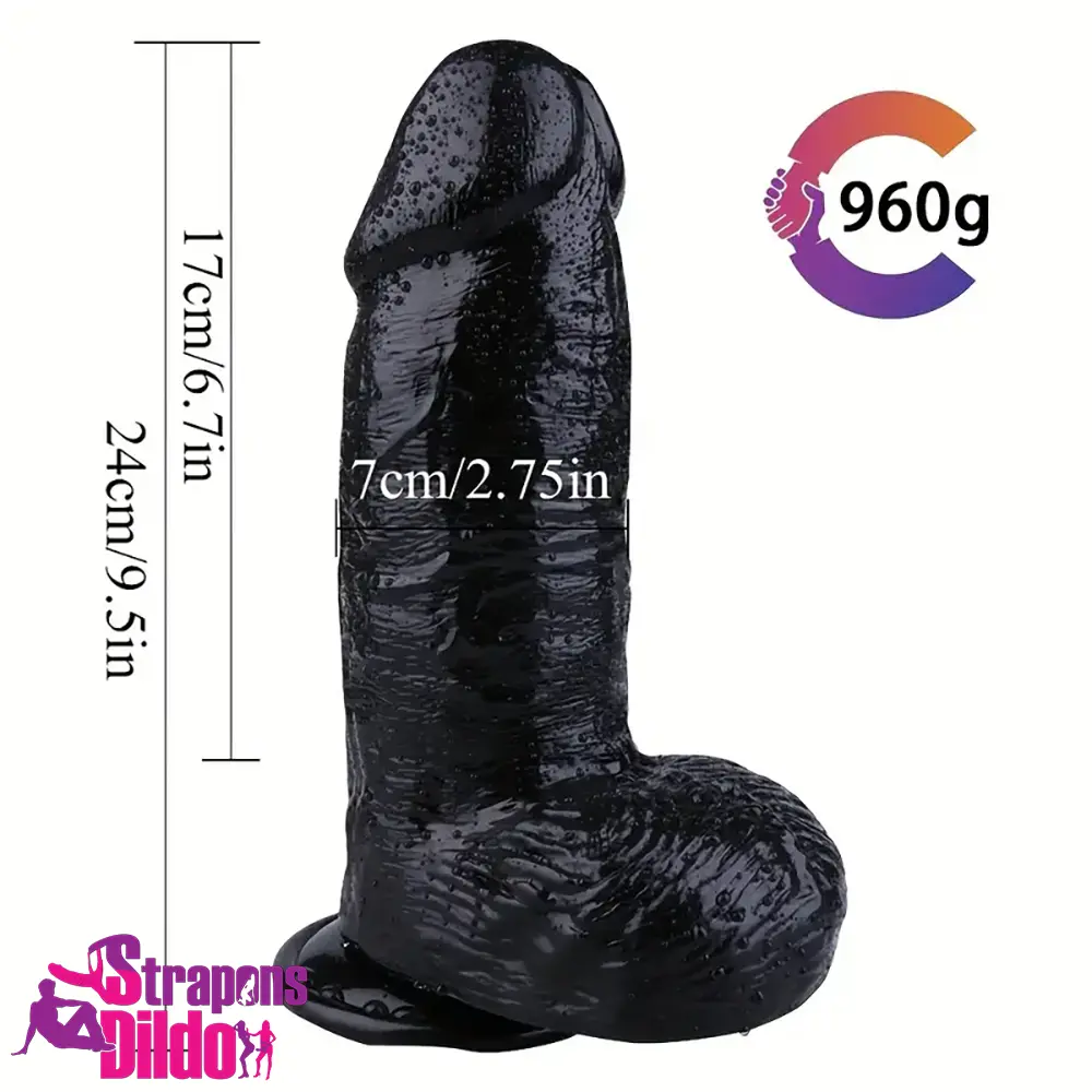 9.5in Big Real Looking Thick Dildo For Women Men Lesbian Self Pleasure Strap ons Dildo