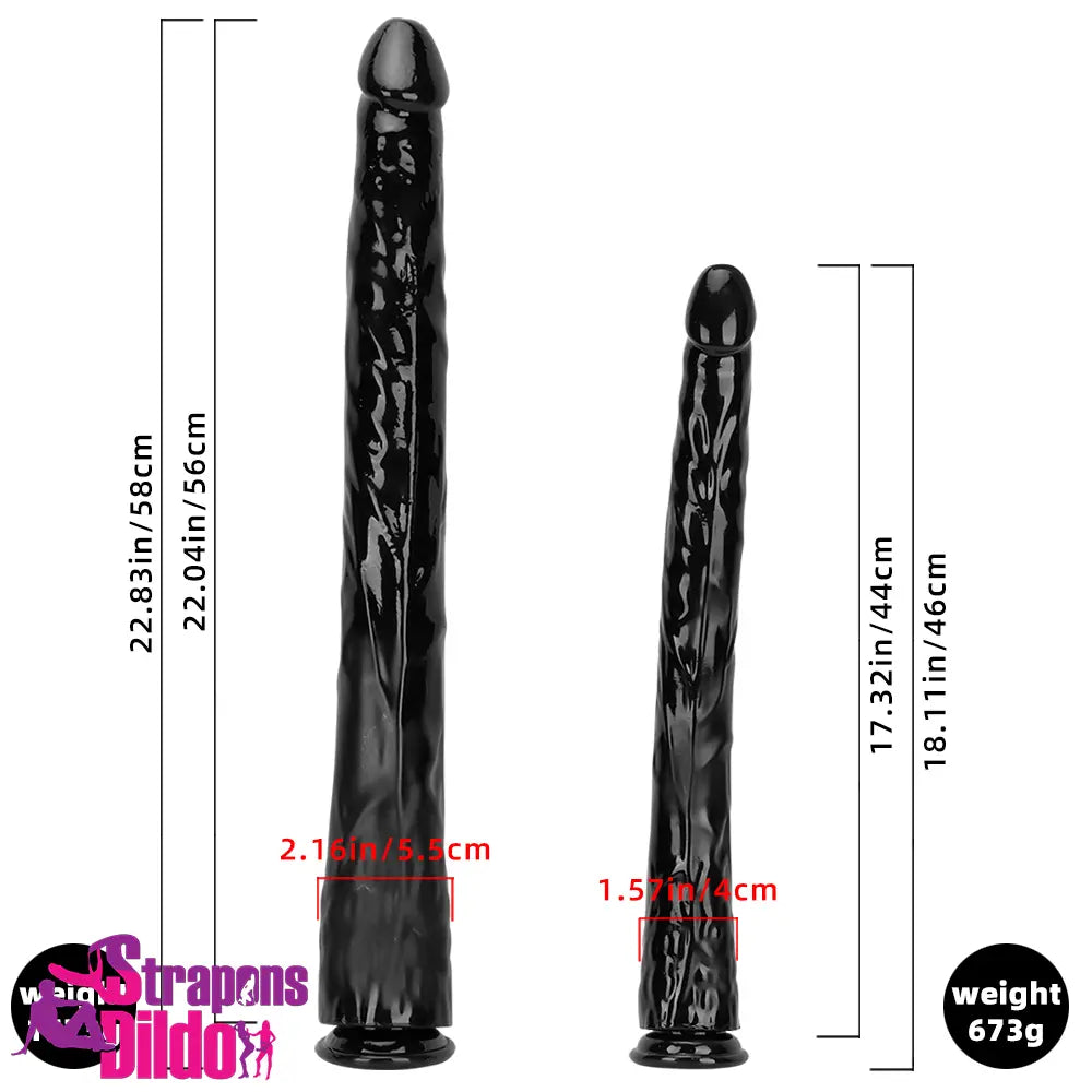 18.11in 22.83in Super Big Long Black Dildo BDSM Sex Real Adult Toy Strap ons Dildo