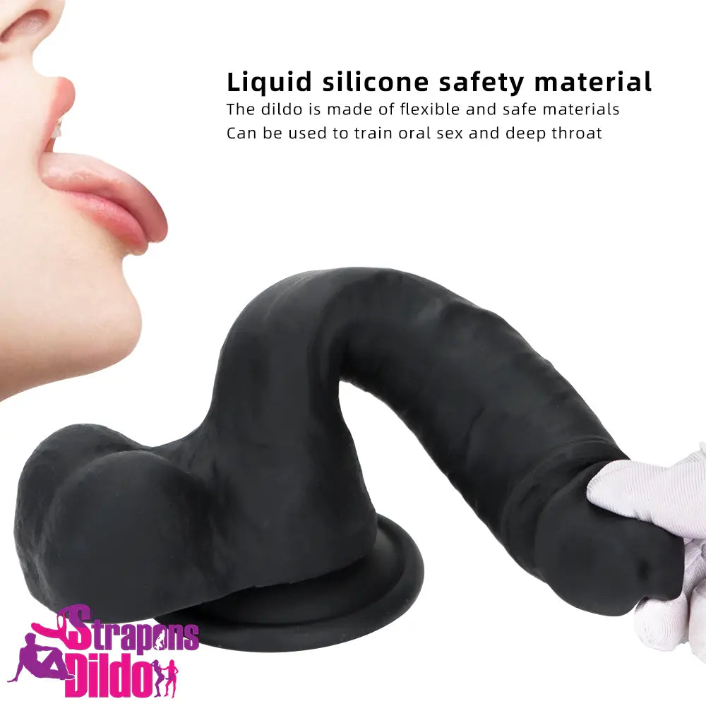 8.46in Premium Silicone Soft Mixed Color Dildo Anal Sex Throat Trainer Strap ons Dildo