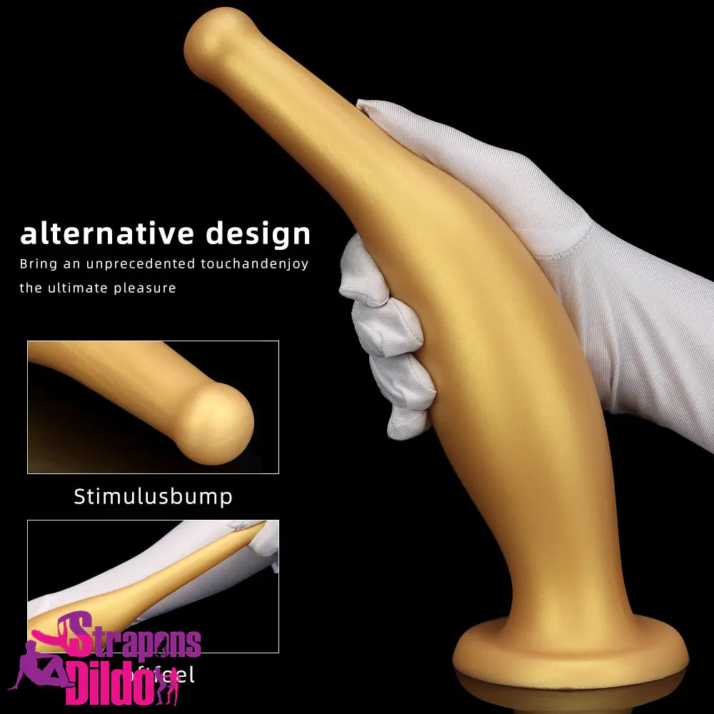 6.7in 11.41in Gold Beer Bottle Odd Silicone Soft Big Anal Butt Plug Dildo Strap ons Dildo