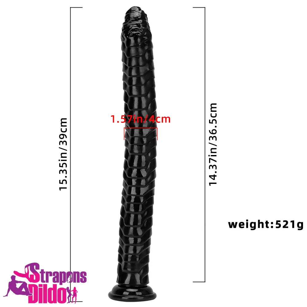 15.35in Long Huge Colorful Dildo For Anal Body-Safe Material Sex Toy Strap ons Dildo