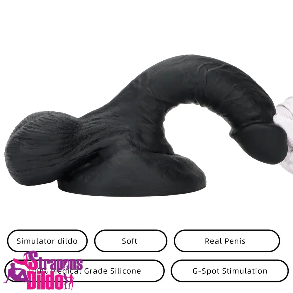 7.48in Big Suction Cup Silicone Soft Mixed Color Dildo Throat Trainer Strap ons Dildo