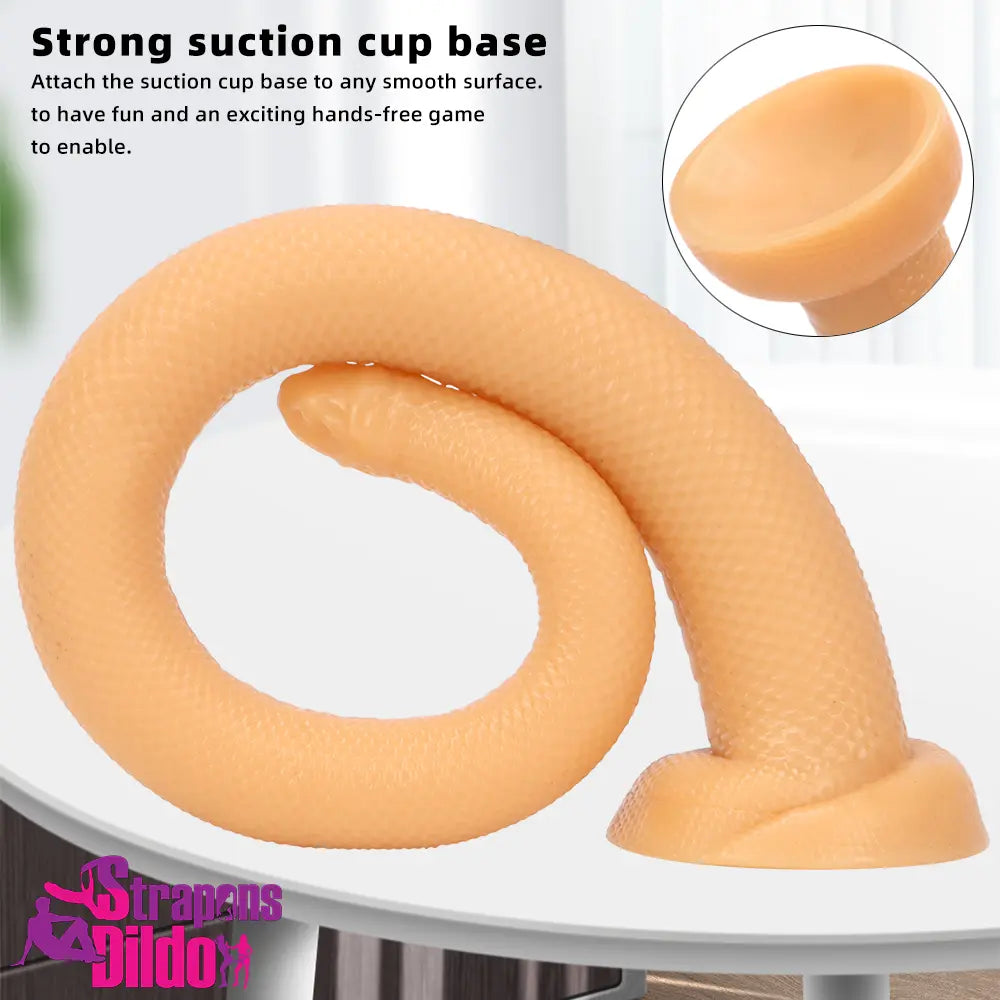 20.07in Long Huge Colorful Snake Dildo For Anal Body-Safe Material Love Strap ons Dildo