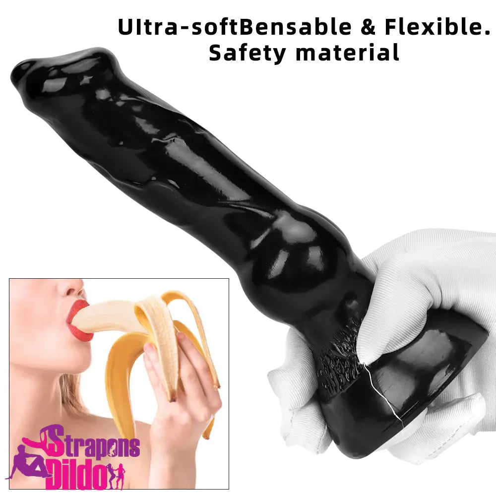 7.48in 14.17in 15.35in Big Black Thick Dog Vaginal Knot Animal Dildo Strap ons Dildo