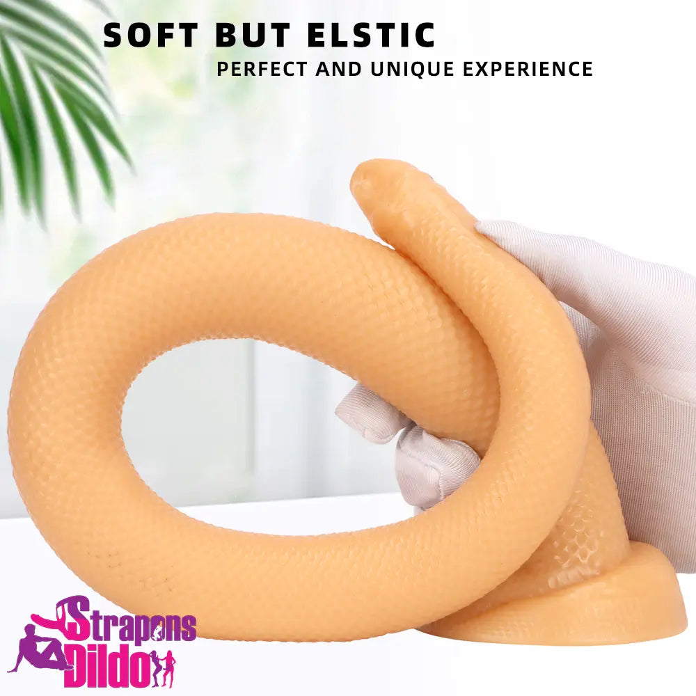 20.07in Long Huge Colorful Snake Dildo For Anal Body-Safe Material Love Strap ons Dildo