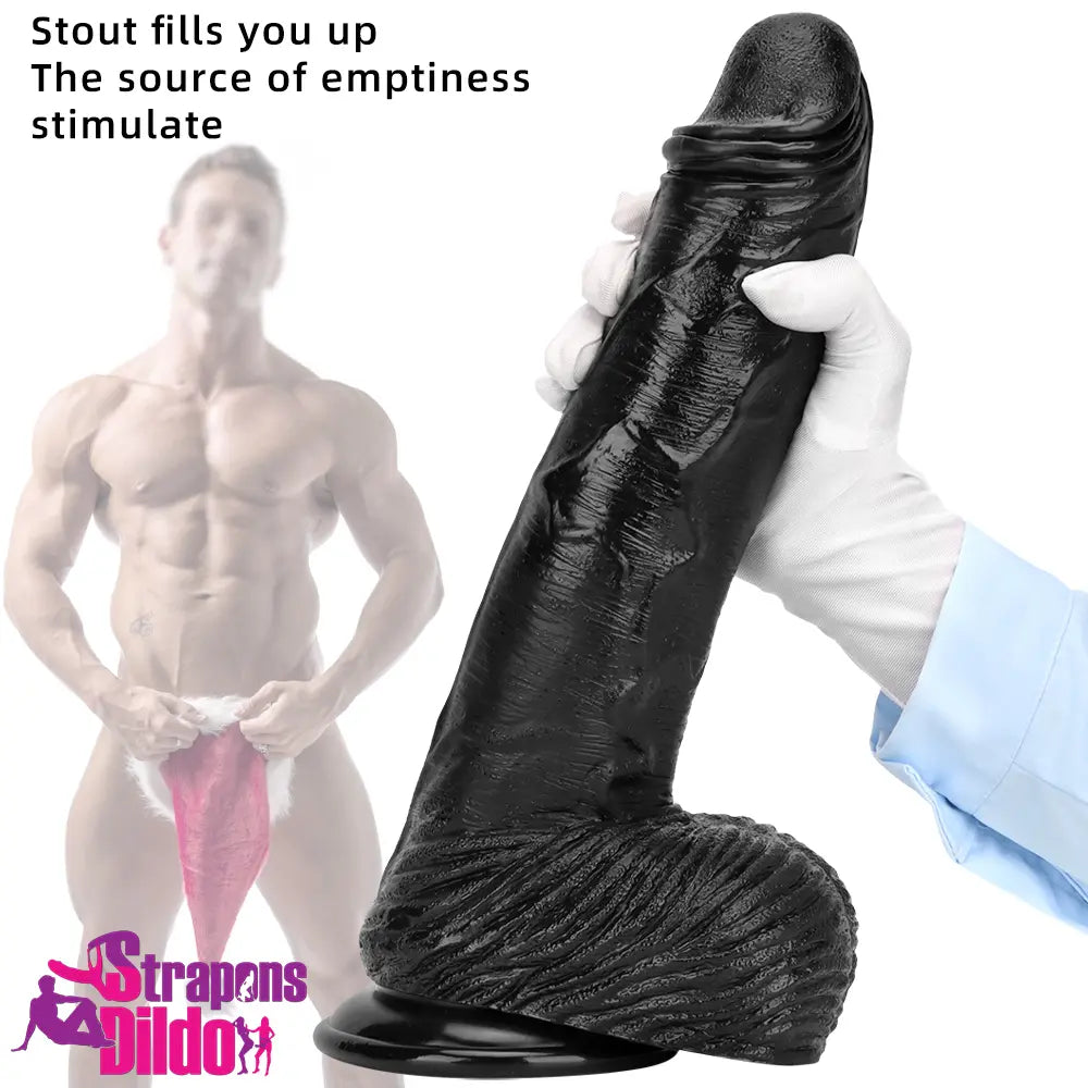 12.6in 14.17in Super Large Long Thick Black Real Anal Dildo Adult Toy Strap ons Dildo